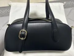 PRADAチンギアーレ レザー ハンドバッグ 紫プルーン ヴィンテージ ギャラ付 PRADAチンギアーレ レザー ハンドバッグ 紫プルーン ヴィンテージ
