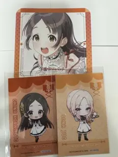 学マス　倉本千奈　十王星南　カード　アニメイトカフェ　スイパラ　コースター