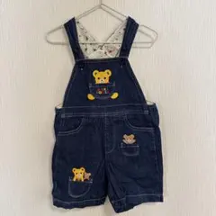 miki HOUSE デニムオーバーオール 90cm