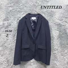 UNTITLED アンタイトル (2) テーラードジャケット ネイビー 春 夏のサムネイル