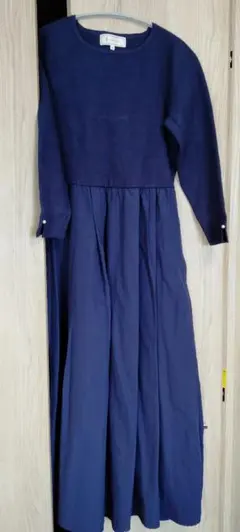 【ROPÉ PICNIC 中古品】ネイビー ロングワンピース
