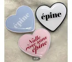 iPhone15ケース ハート型スマホリング付き水色の形