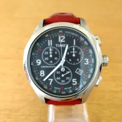 TIMEX タイメックス クロノグラフ 腕時計 レッドレザーベルト T2M551のサムネイル