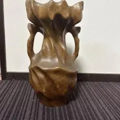 天然木製 花瓶 一輪挿し インテリア