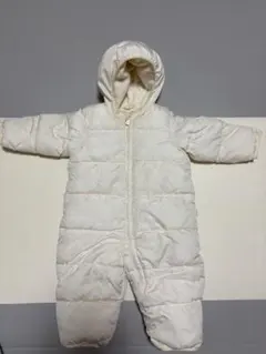 GAP ホワイト フード付きジャンプスーツ 60cm