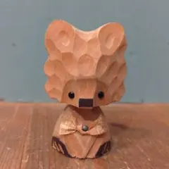 ビンテージ雑貨　くまぼっこ　北海道民芸品　木工細工木彫り　熊　昭和レトロ