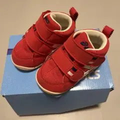 【美品】アシックス ベビーシューズ 赤【12.5】