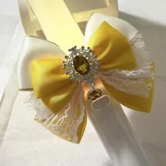 ペンライトリボン＊キンブレリボン＊推し活＊イエロー＊No38