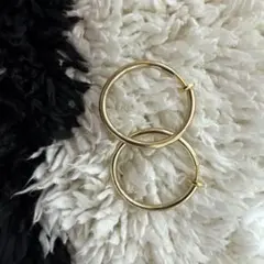 ゴールド フープイヤリング 中サイズ