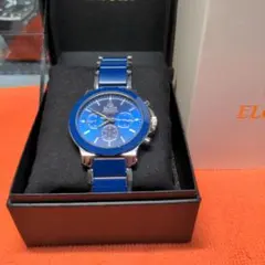 ELGIN エルジン セラミック クロノグラフ 腕時計 ブルーのサムネイル