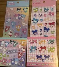 サンリオ twice コラボ 透明シートシール スクエアメモ セット