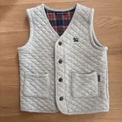 ムージョンジョン　キルトベスト　グレー　120センチ