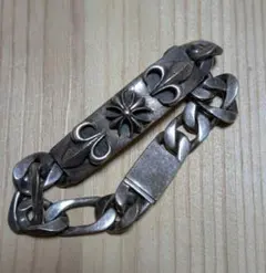 近々取り消します 極太 シルバー925 ブレスレット ヴィンテージ 希少