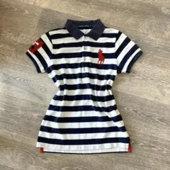 00s y2k 平成ギャル Ralph Lauren ストライプ ビックポニー