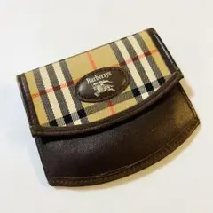 バーバリー　コインケース　小銭入れ　財布　ノバチェック　ブラウン