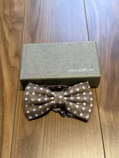 【新品】DRESS & THE LIFE 蝶ネクタイ ブラウン・ドット