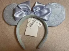 新品未使用　タグ付き　ディズニー　カチューシャ　ブルーレース