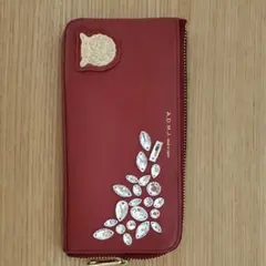 A.D.M.J レッド財布　牛革ビジューウォレットのサムネイル