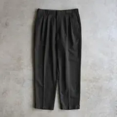 00s SLATES スレイツ ツータックスラックス カーキ W33 L30