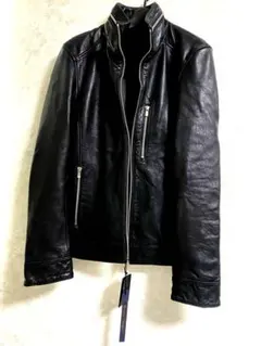 ジュンハシモト インナーライダース ウォッシュド ラムレザー ミスチル