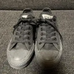 美品コンバースcanvas all star ox24.5黒