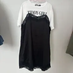 ZIDDY GIRL レイヤード風ワンピース 半袖のサムネイル