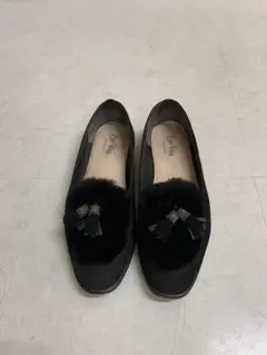 スウェード　フラットシューズ