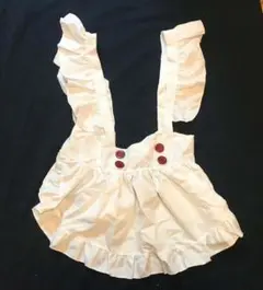 メイド服用 エプロン フリル ホワイトのサムネイル