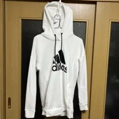 adidas フード付きパーカー ホワイト