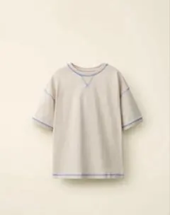 ZARA × CARAMEL LONDON コントラストトップステッチTシャツのサムネイル