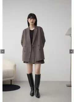 AZUL BY MOUSSY チェック柄 ダブルテーラードジャケット&スカートのサムネイル