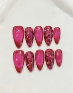 ◆新品未使用◆ ネイルチップ ハンド ピンクSHEIN シーイン M サイズのサムネイル