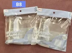 ダイソー　3穴バインダークリアポケットタイプ　B8サイズシール帳2個セット