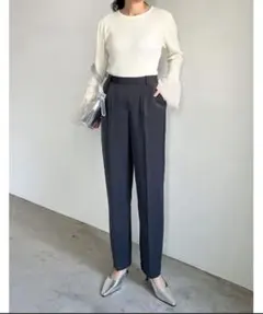 Re:EDIT スラックスパンツ ダークグレー LC