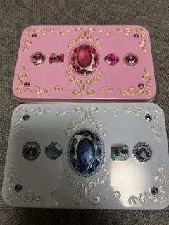 ギフト缶　ジュエル　バレンタイン　セリア　小物入れ　2個セットのサムネイル