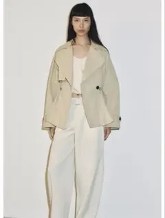 【完売】ZARA 調節可能なウエスト ショートトレンチコート XS