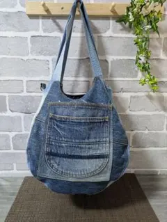 すもmoバッグ「M」デニムリメイク・ハンドメイド