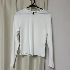 h&m divided トップス 白 Lサイズ
