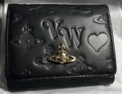 大人気 Vivienne Westwood 黒 折財布 型押し定番 金 マット - メルカリ