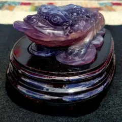 天然石フローライトの銭蛙 置物 彫り物m.803 | Mercari