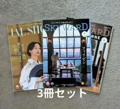 【3冊セット】JAL 機内誌　スカイワード国内線＆国際線版 JALSHOP付きのサムネイル