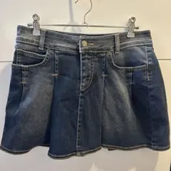 RED VALENTINO デニムミニスカート フレア リボンのサムネイル