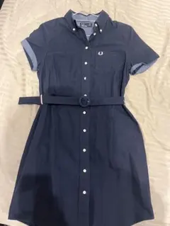 FRED PERRY ネイビー 半袖ワンピース
