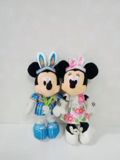 ❀ディズニー ミッキー＆ミニー イースターぬいぐるみバッジ 2016❀