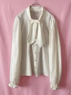 未使用　axes femme POETIQUE シフォンボウタイブラウス