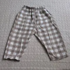 aosta atelier チェック柄 パンツ Lサイズ