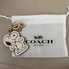 美品保存袋付きコーチCOACH コーチ スヌーピー キーホルダー チャーム