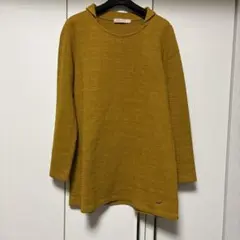 最終価格！ クロコダイル❤︎厚生地ロング丈トップス⭐︎袖口と前にシミあります！