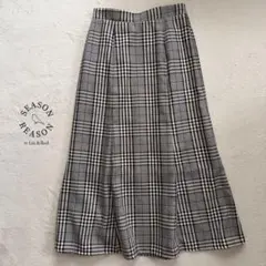 SEASON REASON by シーズンリーズン チェック柄ロングスカート M