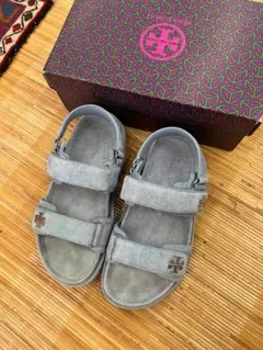 Tory Burch デニム ストラップサンダル 6/23cmのサムネイル